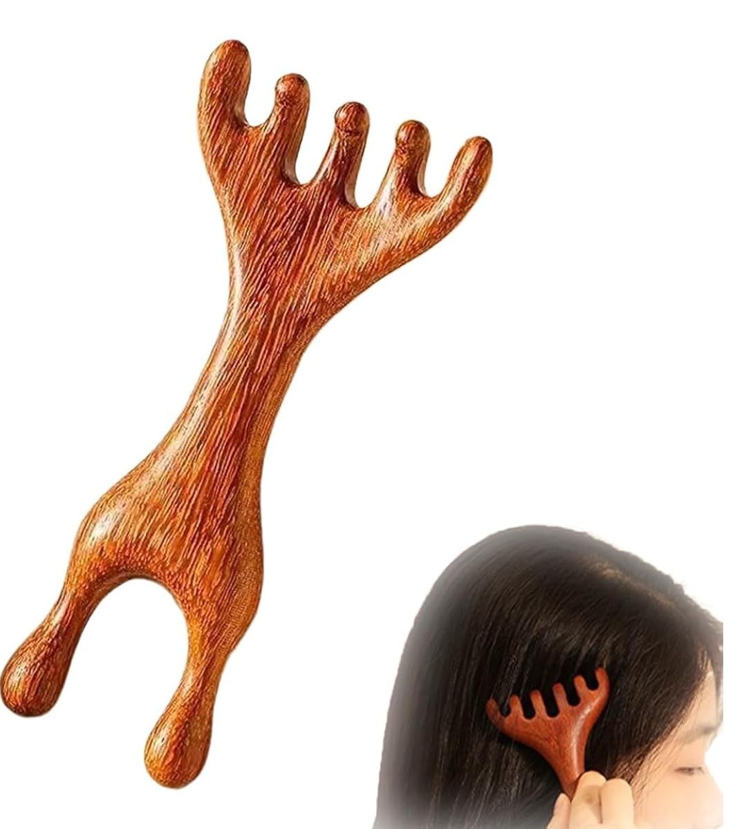 Manual Scalp Massager – Sandalwood Massager Tool for Scalp, Eye, Facial, Neck…