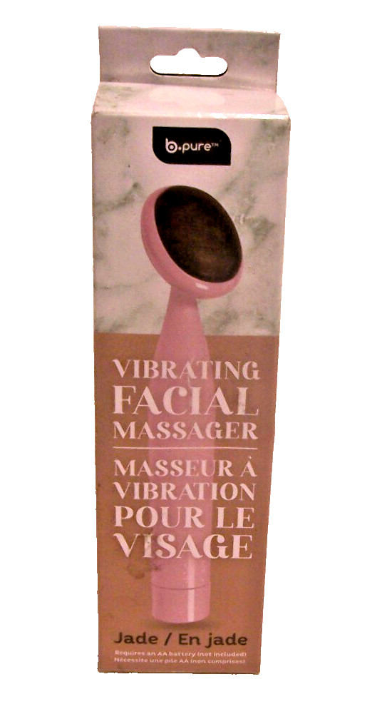 B.Pure Vibrating Jade Stone Facial Massager Brand New In Box FREE SHIPPING