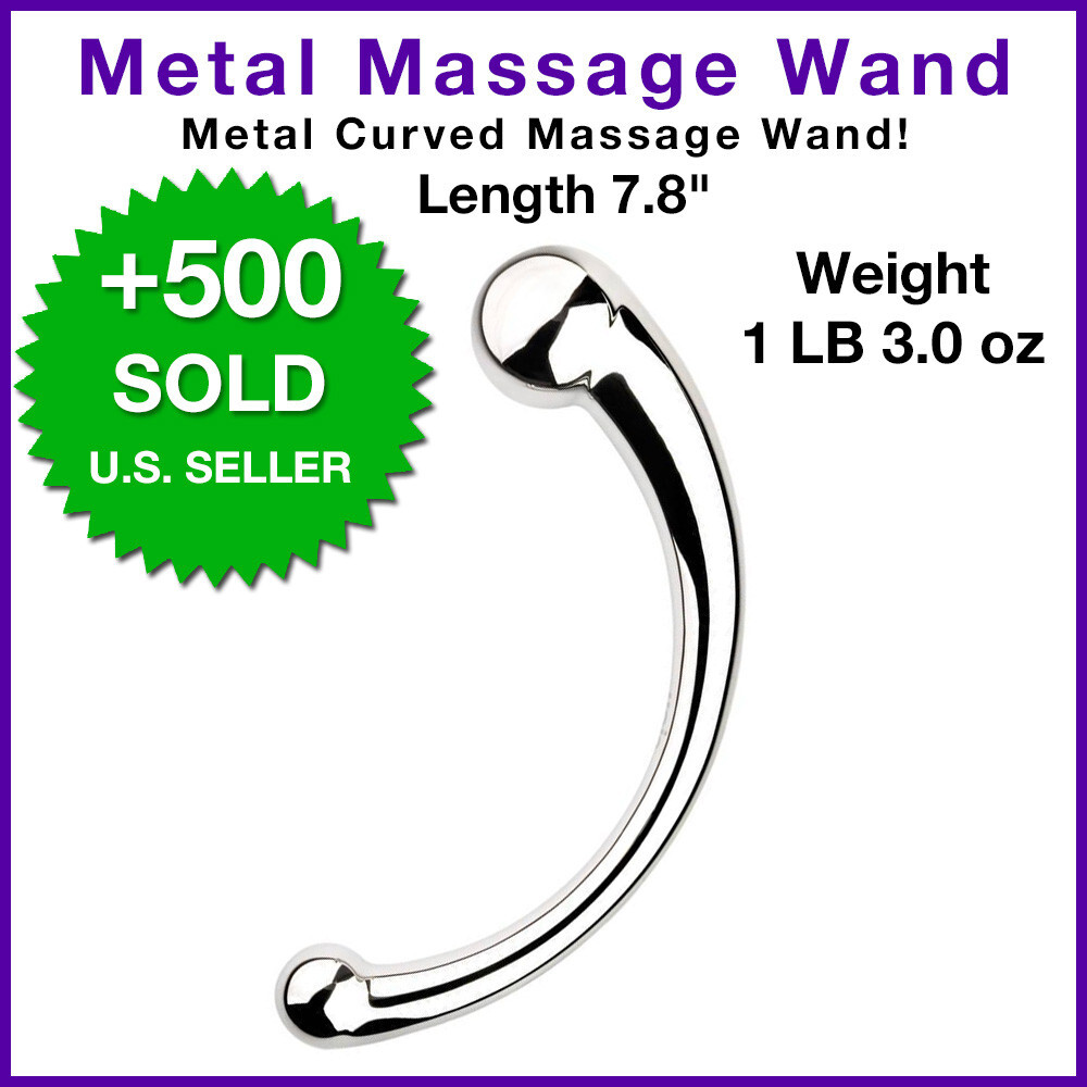 Metal Heavy Duty Curved Back Full Body Trigger Points Massage Wand