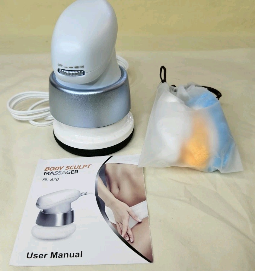 Full Body Massager, (PL-678), Cellulite Massage, 3 Massage Head Cloth Covers NEW