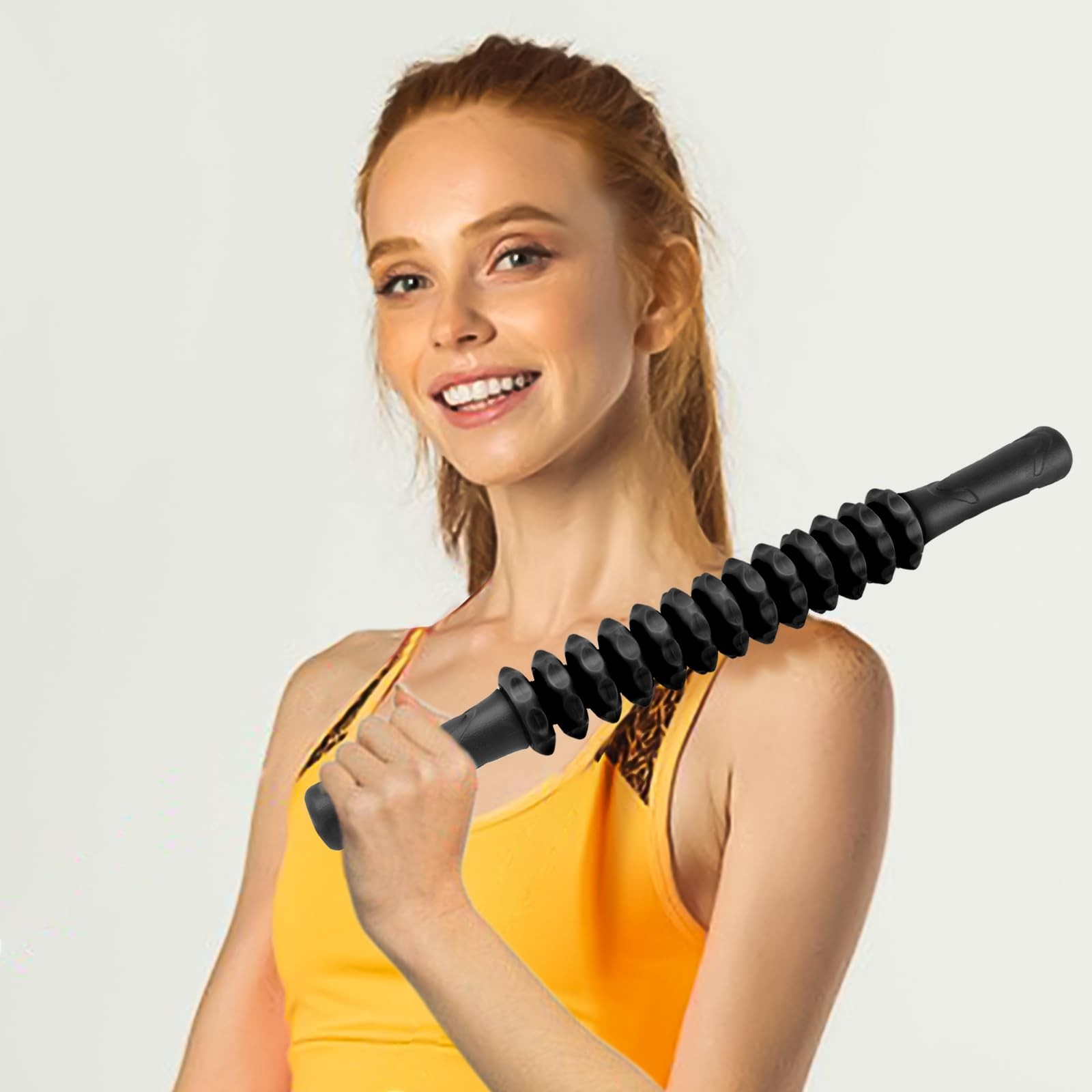 ZanLLW Muscle Roller Stick, Deep Tissue Massage Stick for Athletes, Black