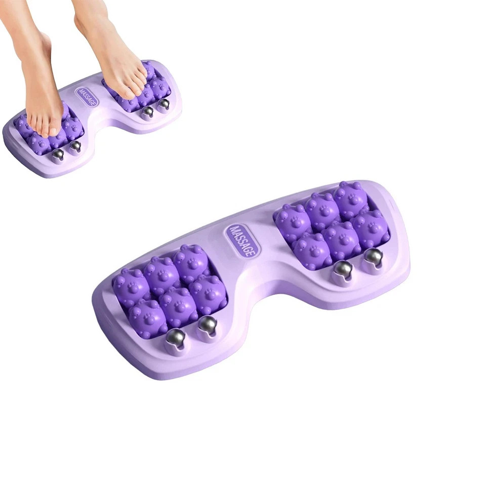 Dual Foot Massager Roller Foot Massage Plantar Fasciitis Relief Stress Relief