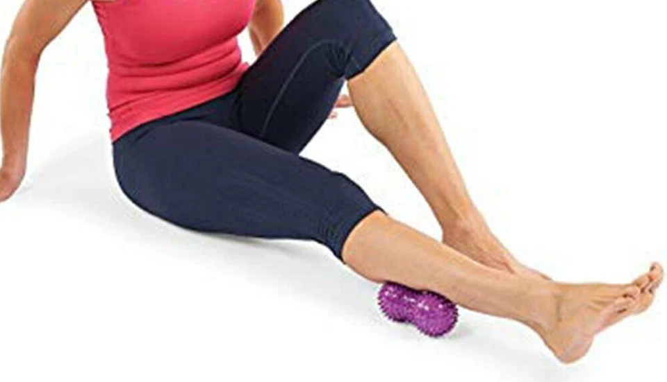 Peanut Yoga Massage Ball Spiky Therapy Roller Reflexology Trigger Point Tool