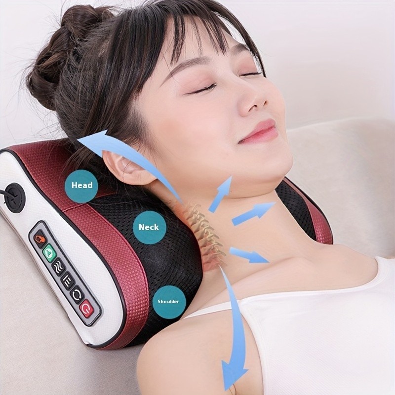 Electric Neck Massager Deep Tissue Shoulder Back Foot Kneading Massage Pain Reli