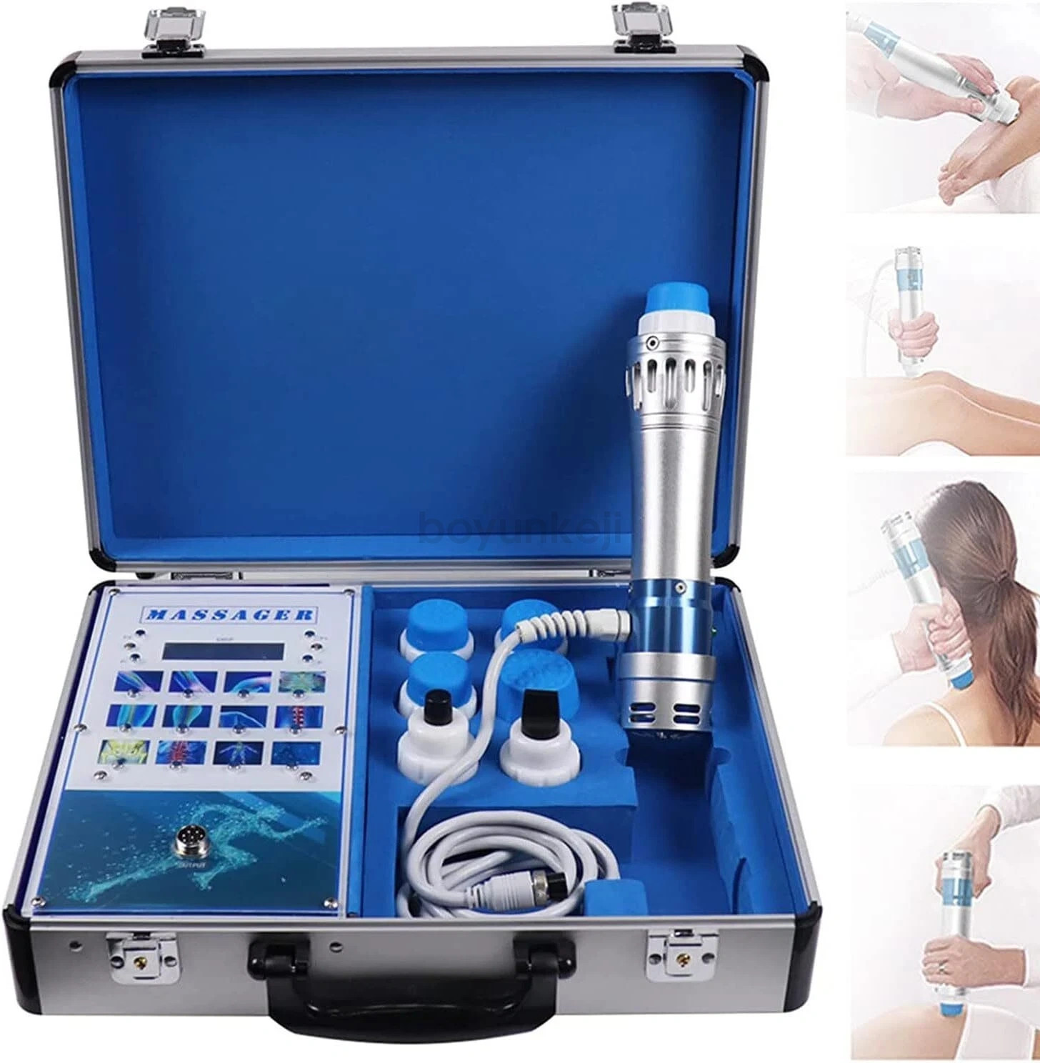 Handheld Focused Shockwave Therapy Machine Body Relax Muscle Relief Ed Massage
