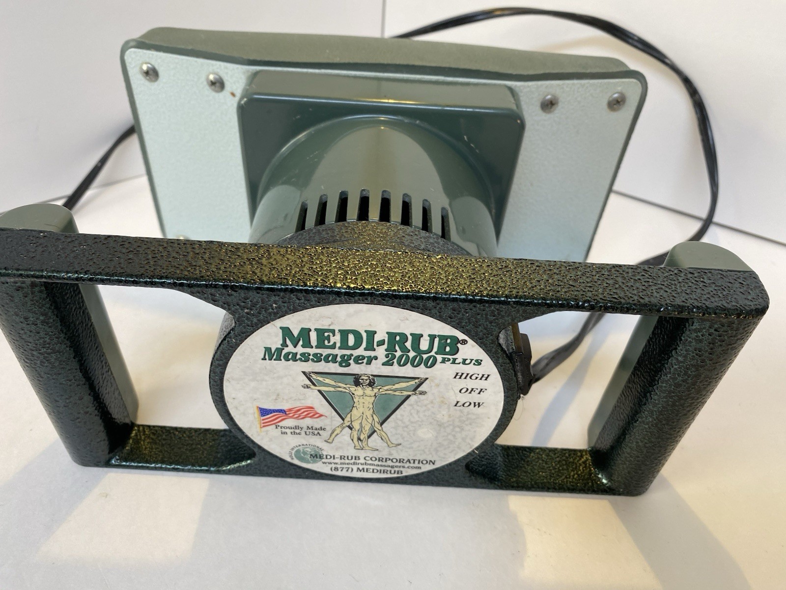 Medi-Rub Body Massager 2000 Plus Powerful 2-Speed Motor – USA Tested