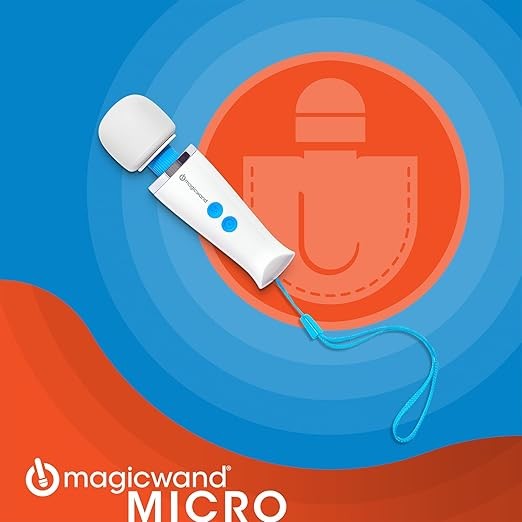 New Magic Wand Micro Personal Massager HIT60 Cordless – Compact Multi-Speed