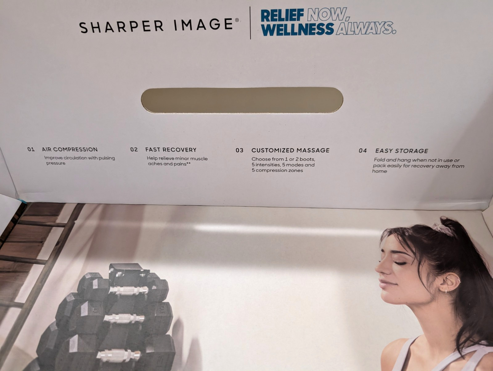 Sharper Image Powerboost Boots Air Compression Leg Massager S/M – Ships Free