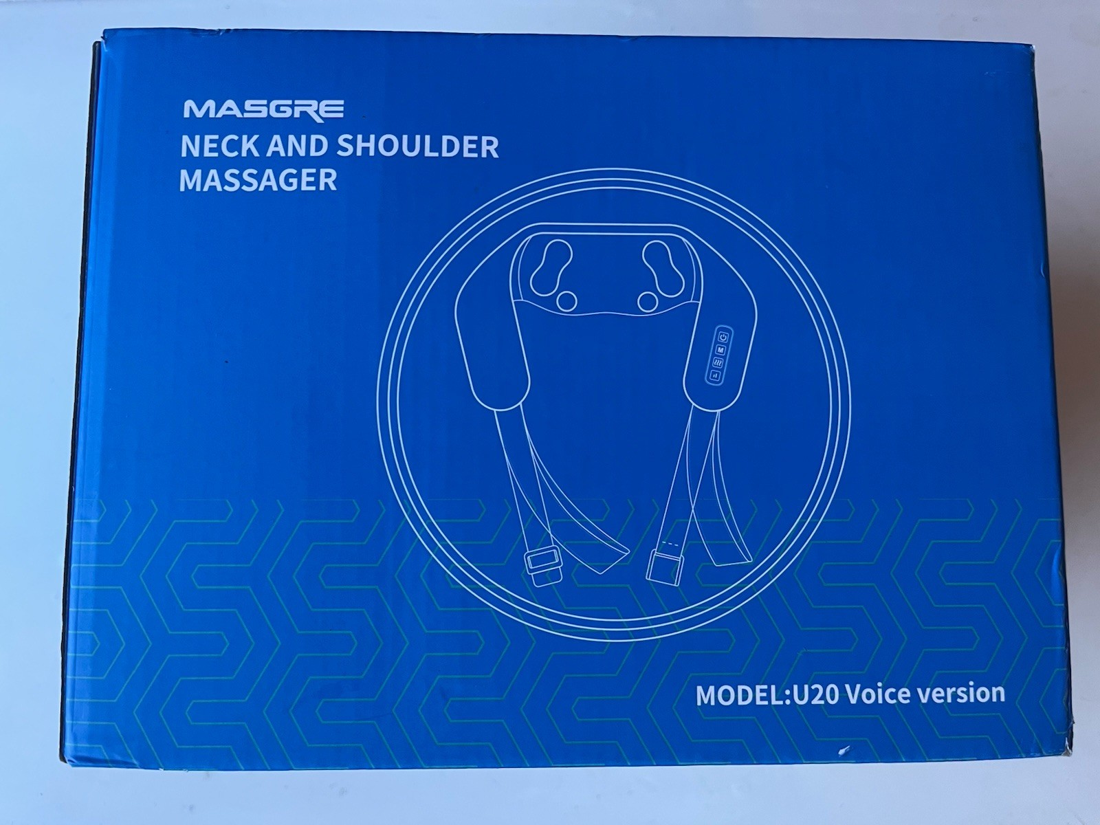 Masgre Neck and Shoulder Massager Model U20 Voice Version New Open Box