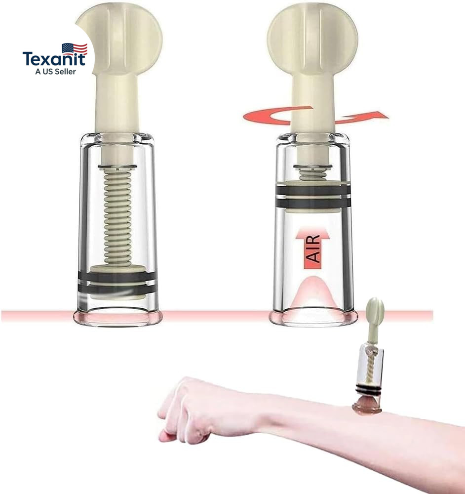 2 Pcs Cupping Set Full Body Vacuum Twist Suction Cupping Device White Nipple Suc