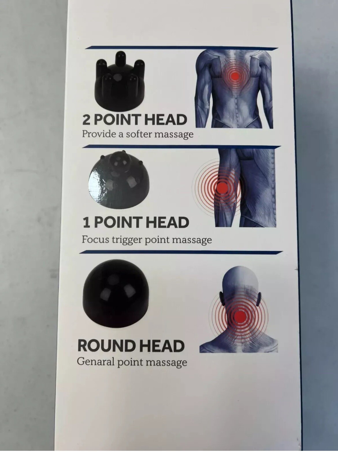 Sealy – Extra Long Handle Massager XL – Great for Back – Brand New In Sealed Box