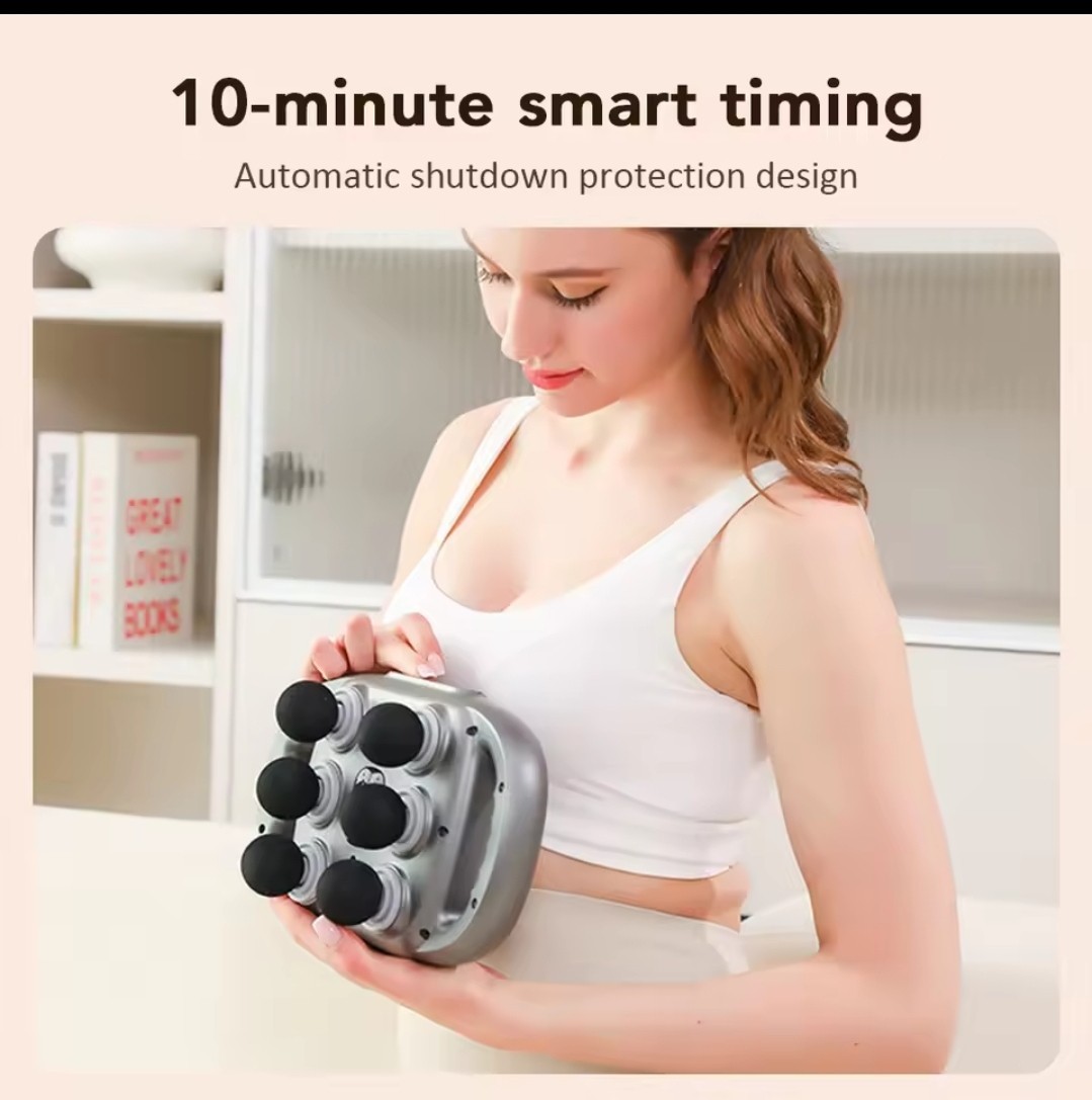 16-Head Whole Body Fascia Gun Massager for shoulder back waist deep tissue