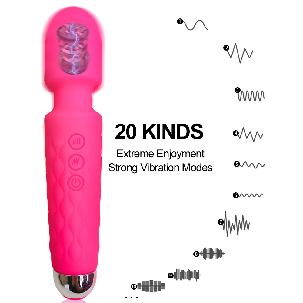 Multispeed-Neck-Full-Body-Personal-Female-Adult-Wand-Massager-Waterproof