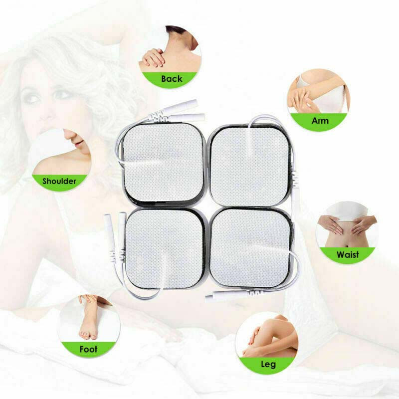 5cmx5cm Silica Gel Electrode Pads Replace For Tens EMS IF Unit Machine Massagers