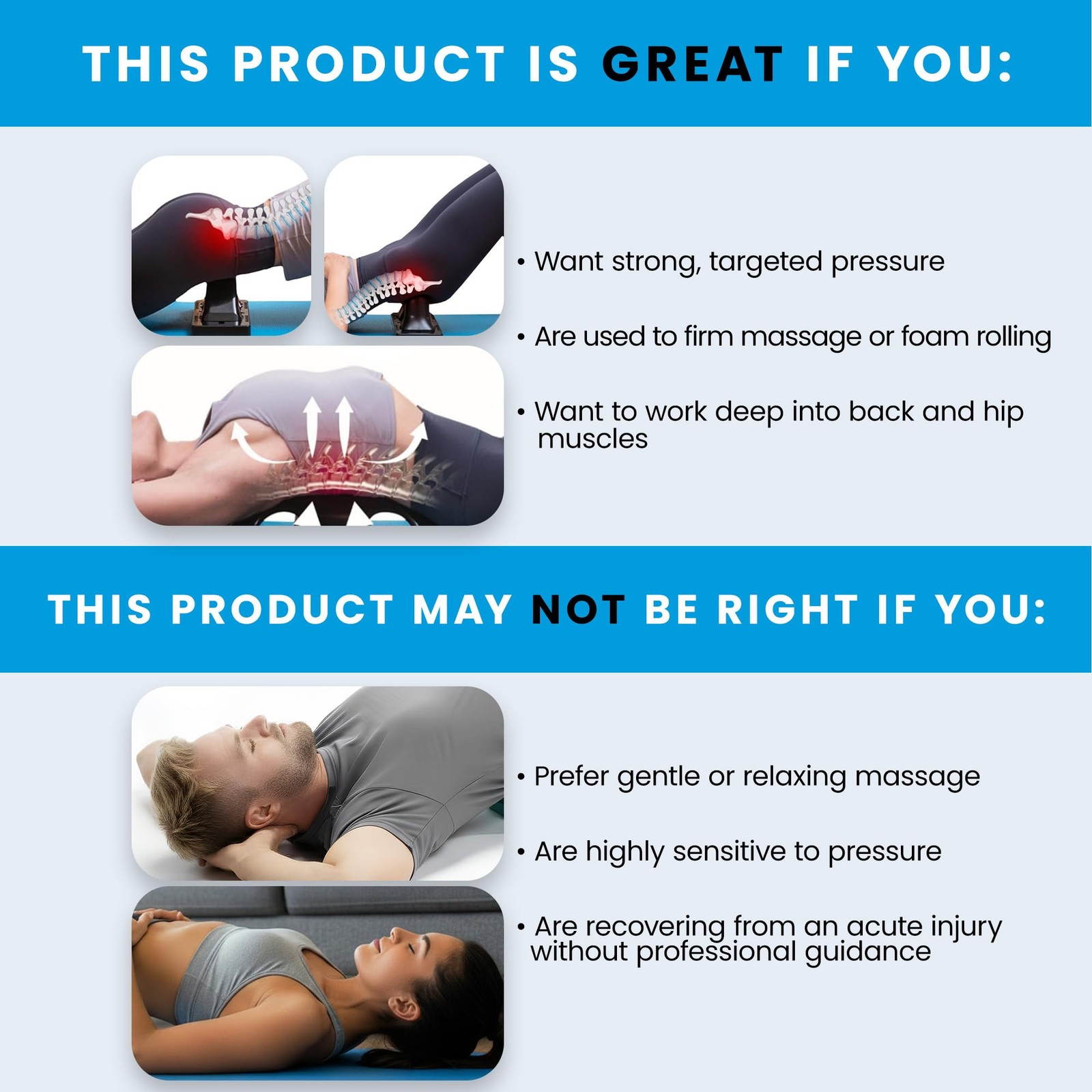 Wave – Fully Adjustable Psoas Muscle Release Tool with App for QL, Hip Flexor…