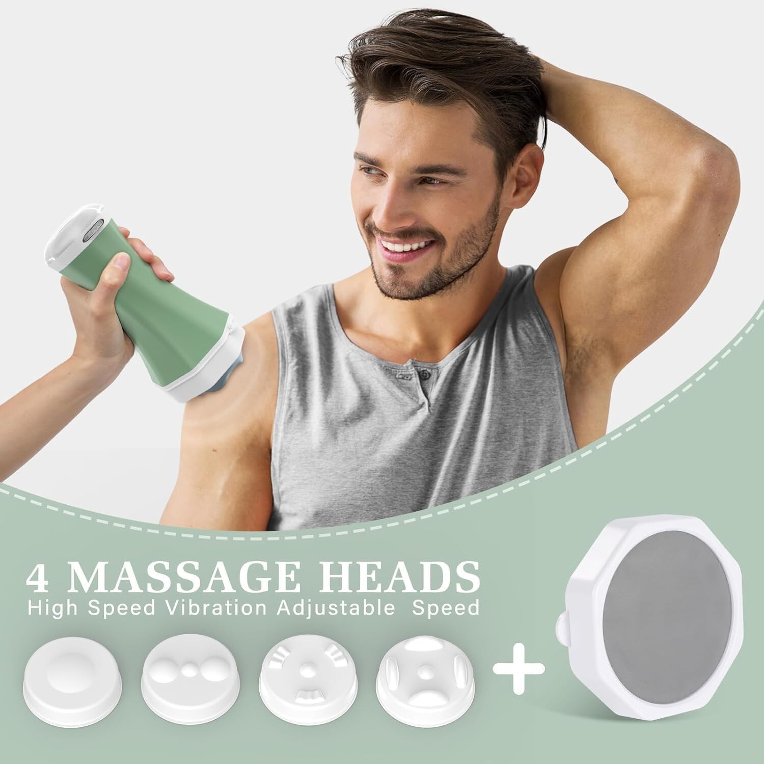 Body Sculpting Machine Cellulite Deep Tissue Massager Handheld 6 Washable Pads