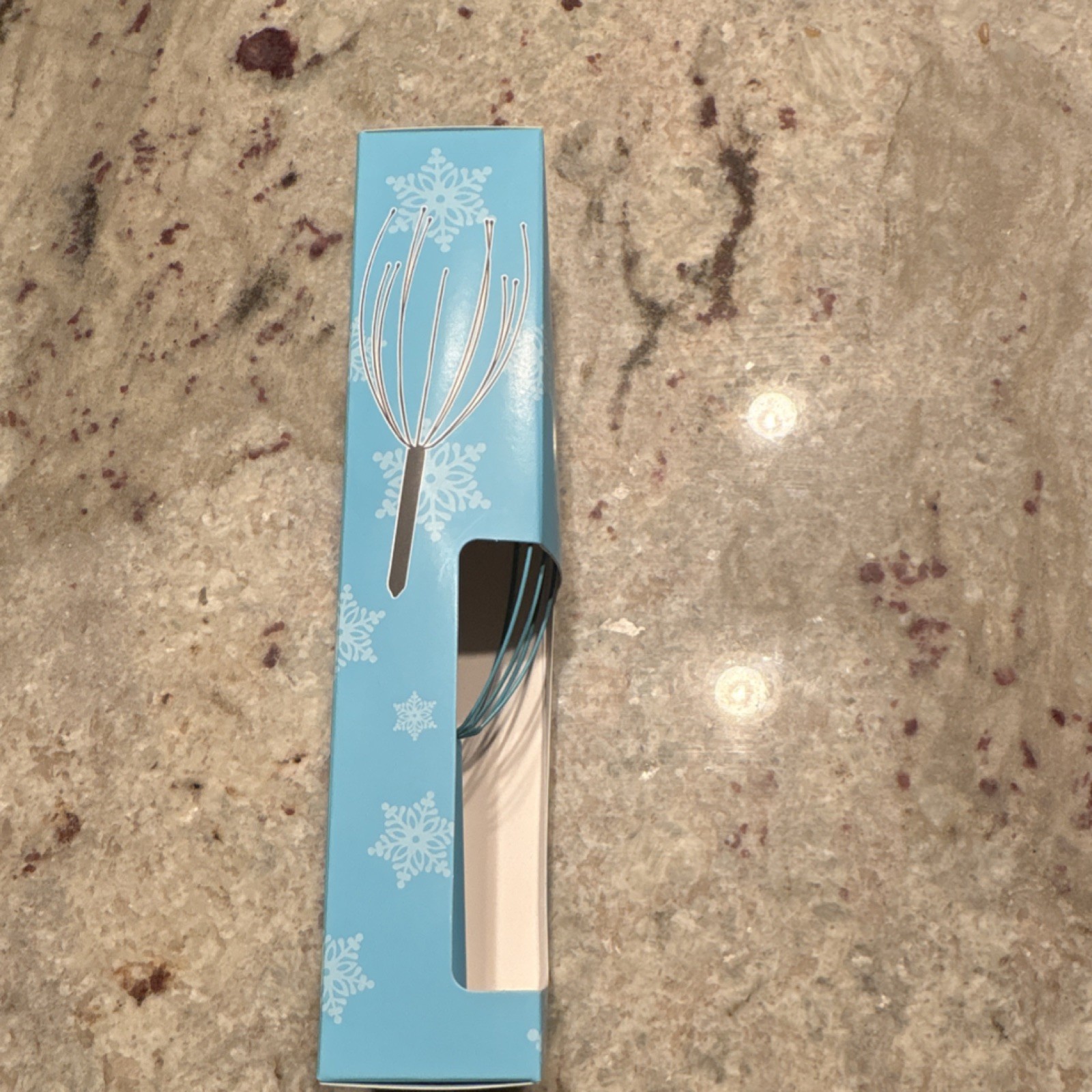 Blue Snowflake Manual Head & Scalp Massager Handheld Lightweight