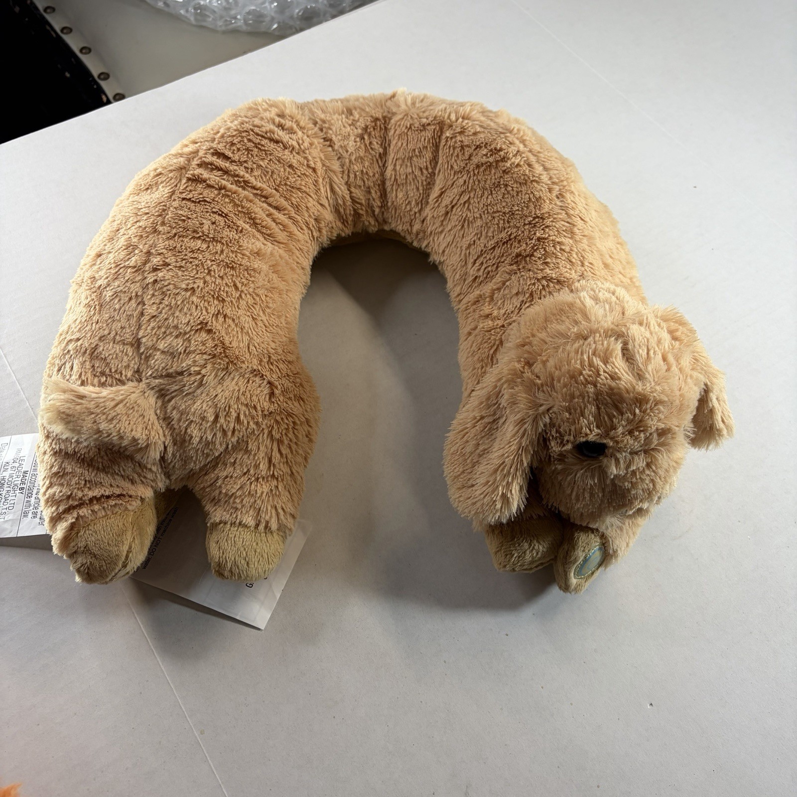 Health Touch Puppy Dog Neck Vibrating Massager Plush Stuffed Animal Pillow Works