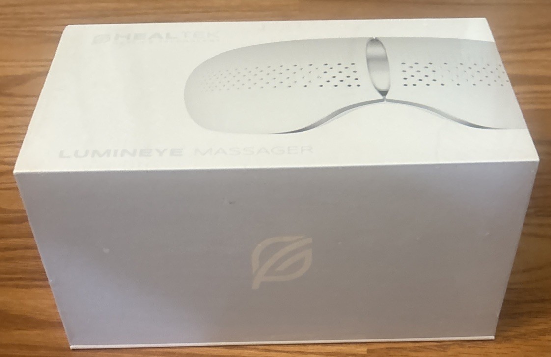 HealTek LuminEYE Massager w Compression, Heat & Bluetooth Music Migraine Relief