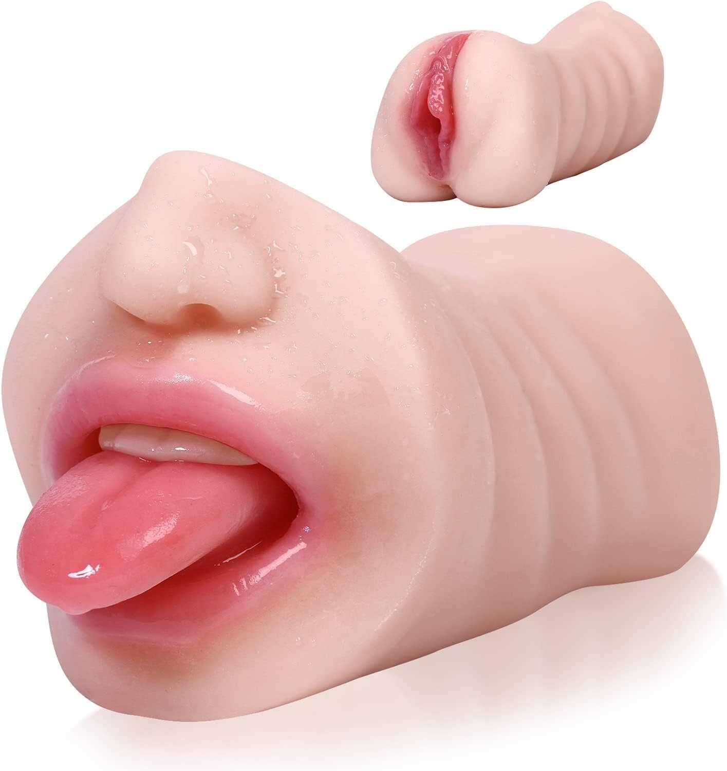 Realistic Pocket Men toys Doll Toy Torso Dual Tunnels 2in1 Play TPE