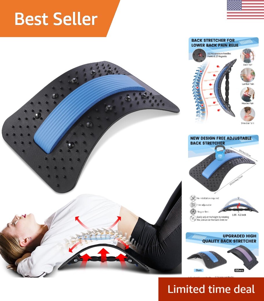 Durable Flex Back Stretcher – Sciatica Relief – Eco-Friendly – 15.2×9.5×1.5
