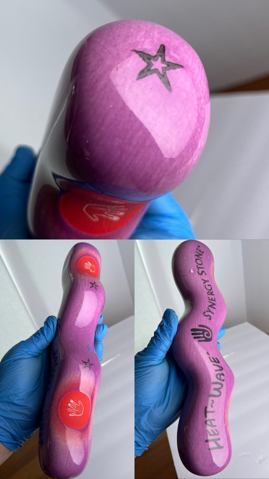 Heat-Wave Synergy Hot Stone Massage Tool 11″ Professional – RARE PURPLE Color