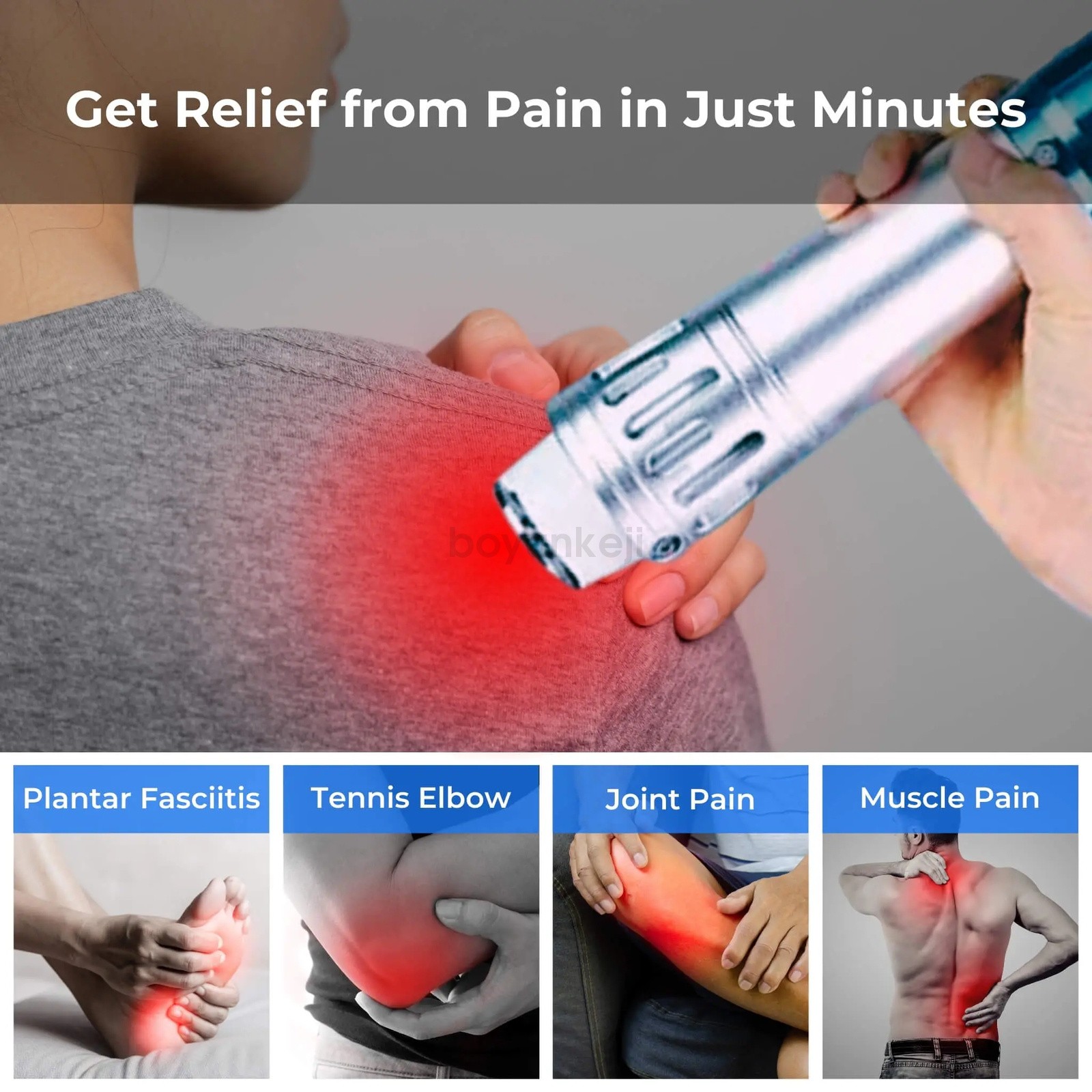 Portable Shockwave Therapy Machines Pain Relief Multi-Functional Body Massage