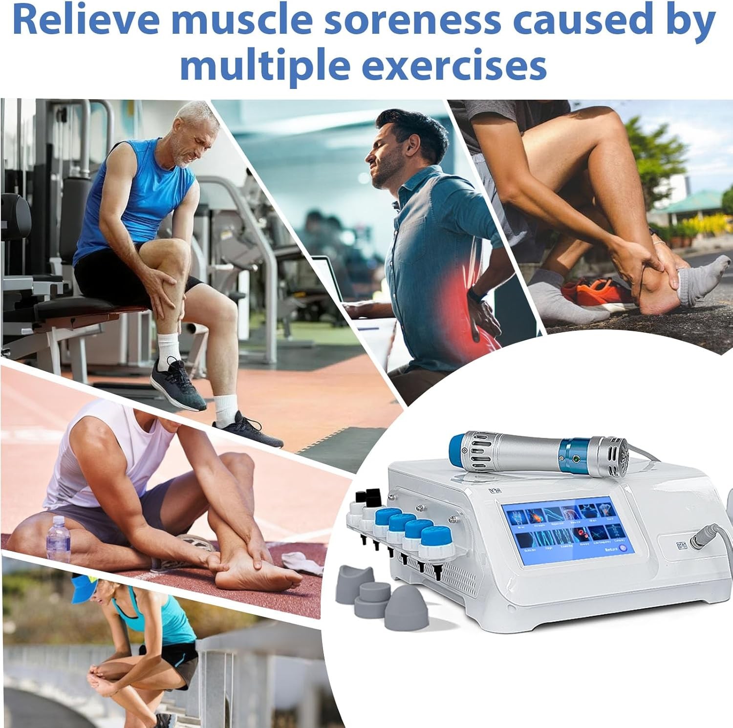 2026 Touch Screen Shockwave Therapy Machine For Muscle Pain Removal ED Treatment