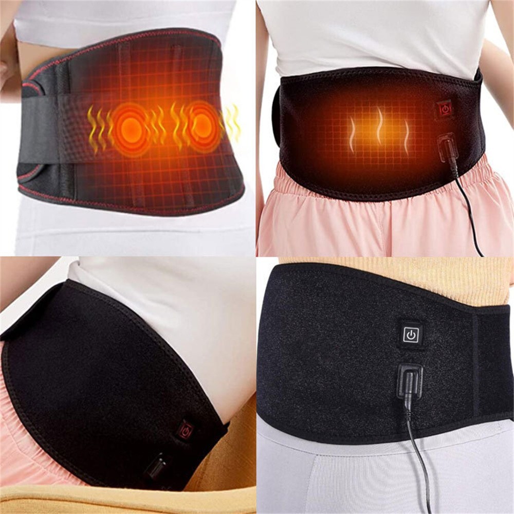 Massage Belt Electric Infrared Heated with Back Support Waist Heating Massager