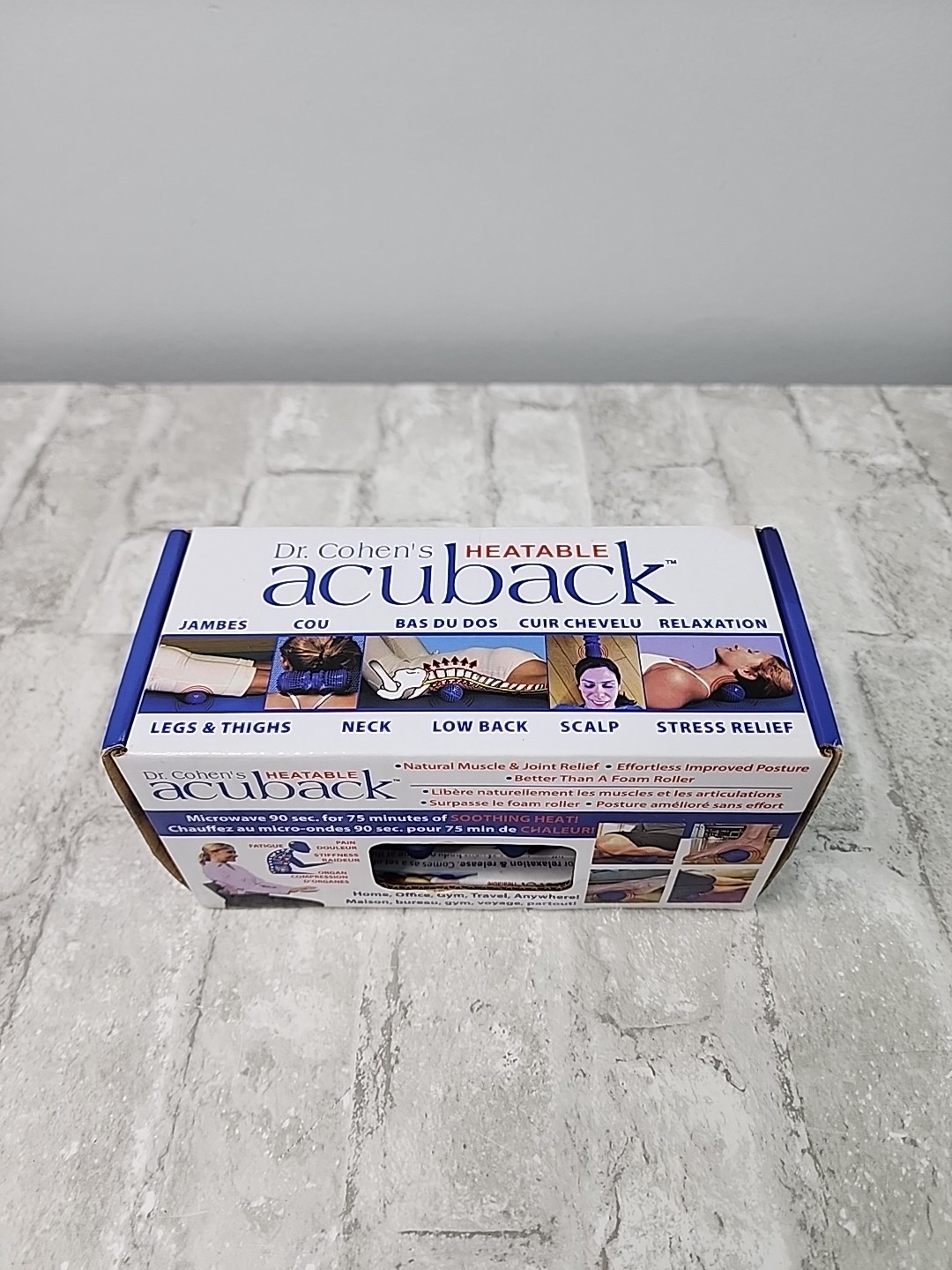 Acuback Therapy Dr. Cohen’s Heatable Deep Tissue Muscle Massager Roller
