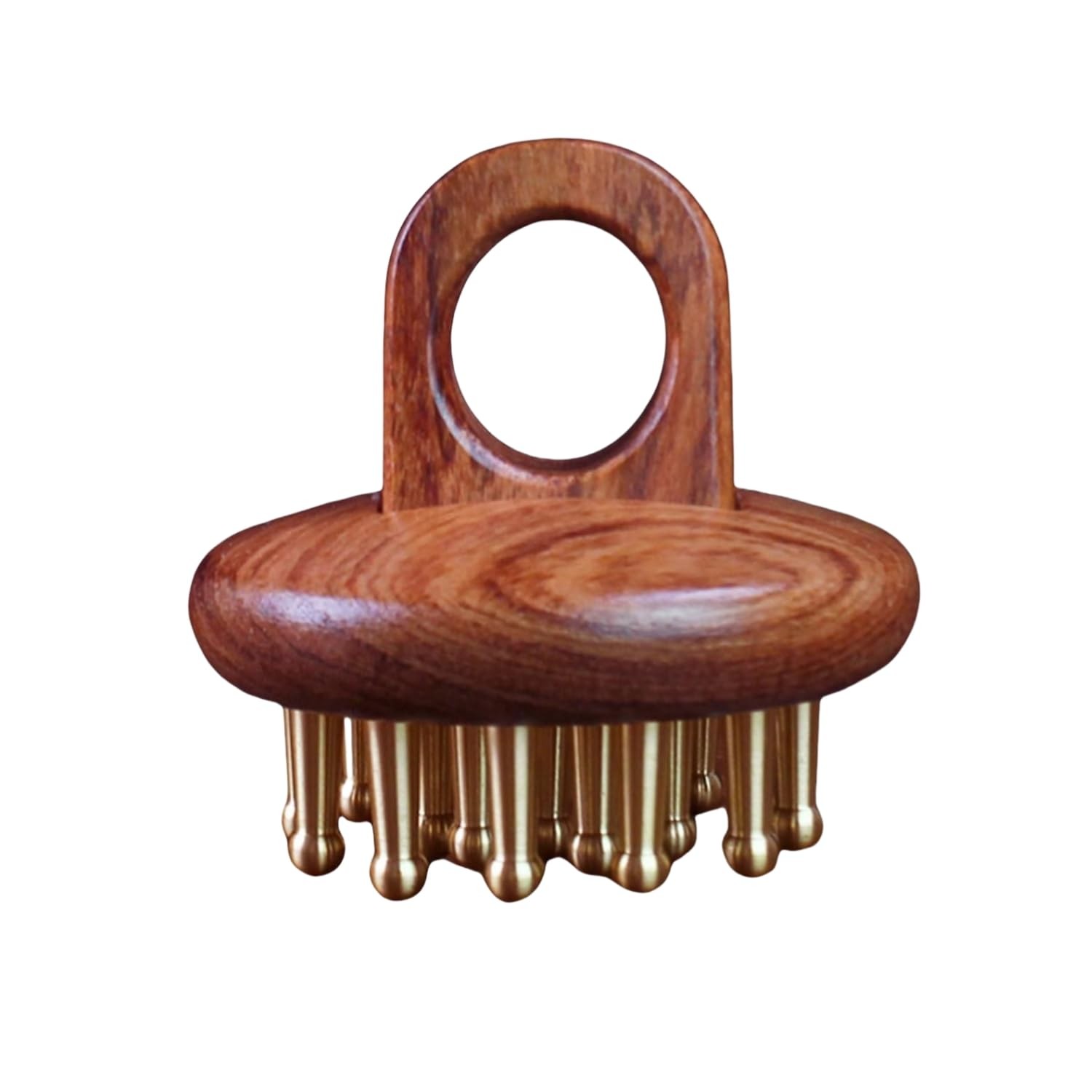 Wood Therapy Massage Tools 19-Teeth Copper Head Handheld Meridian Pressure Br…