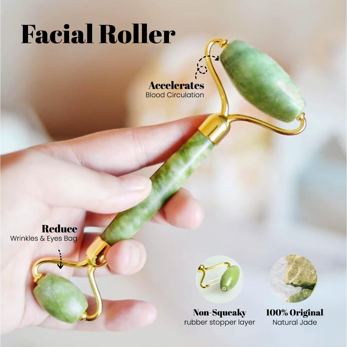 ROSELYNBOUTIQUE Gua Sha Facial Tools & Jade Face 2 Count (Pack of 1),