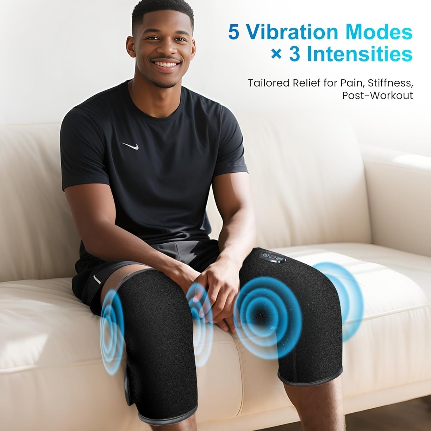 Masajeador de rodillas ajustable con calefacción y vibración con 5 modos NEW US