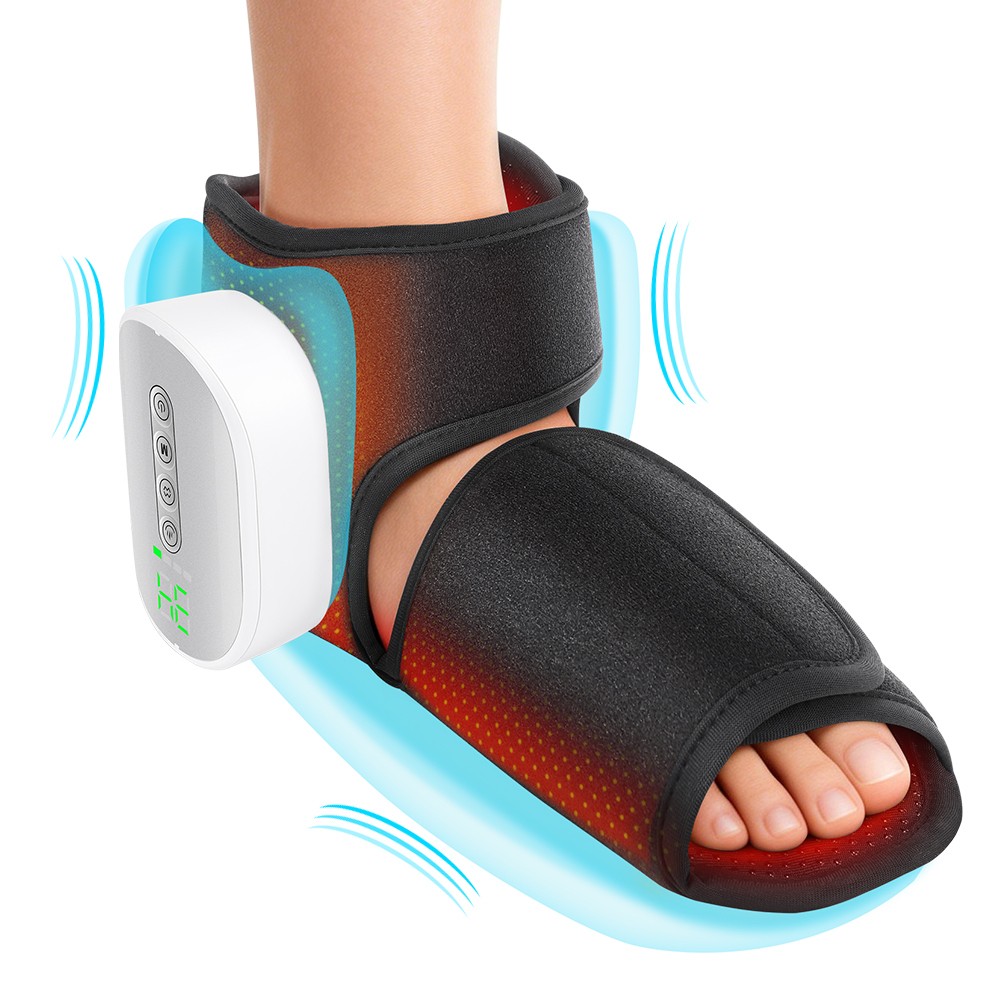 Foot & Ankle Massager Air Compression 4 Heating Levels 3 Airbag Massage Modes