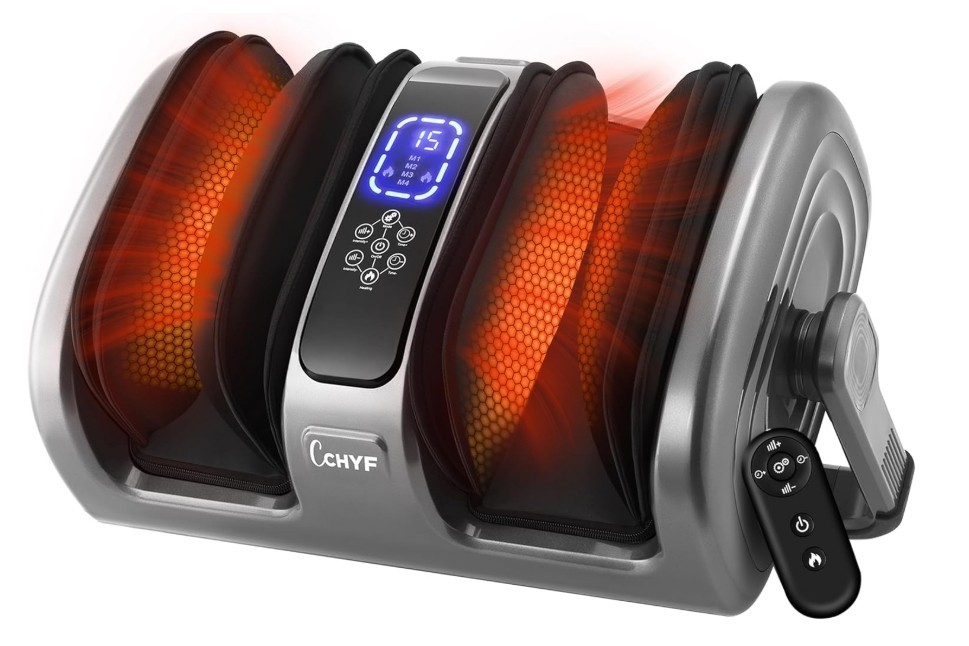 CCHYF Shiatsu Foot & Calf Massager w/ Heat Compression Remote Open Box