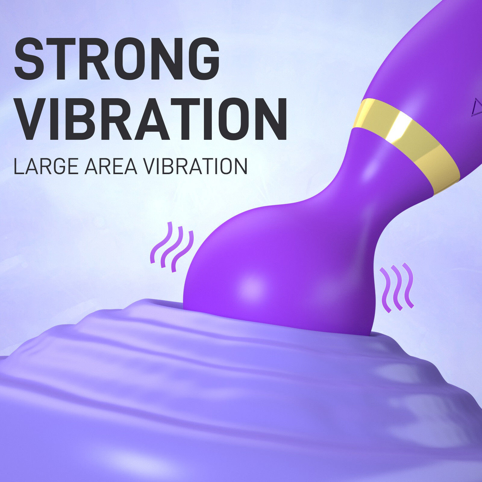 1pc Purple Massage Magic Device – Multiple Vibration Modes, USB Rechargeable
