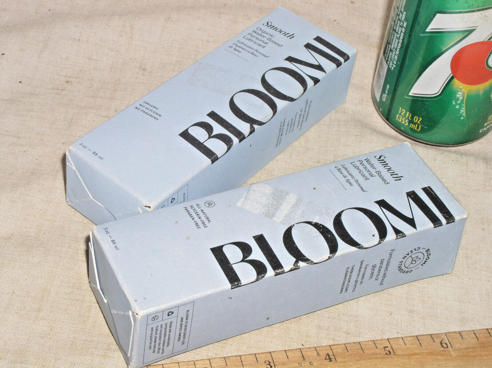 2 NEW SEALED 3 OZ BLOOMI SMOOTH UNSCENTED ORGANIC WATER BASED PERSONAL LUBRICANT