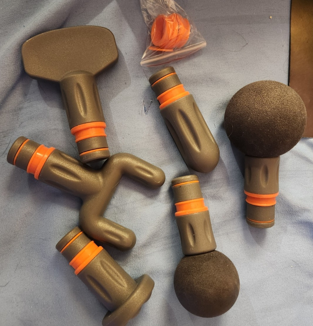 Sharper Image Power Percussion Deep Tissue Massager – Gray No Box