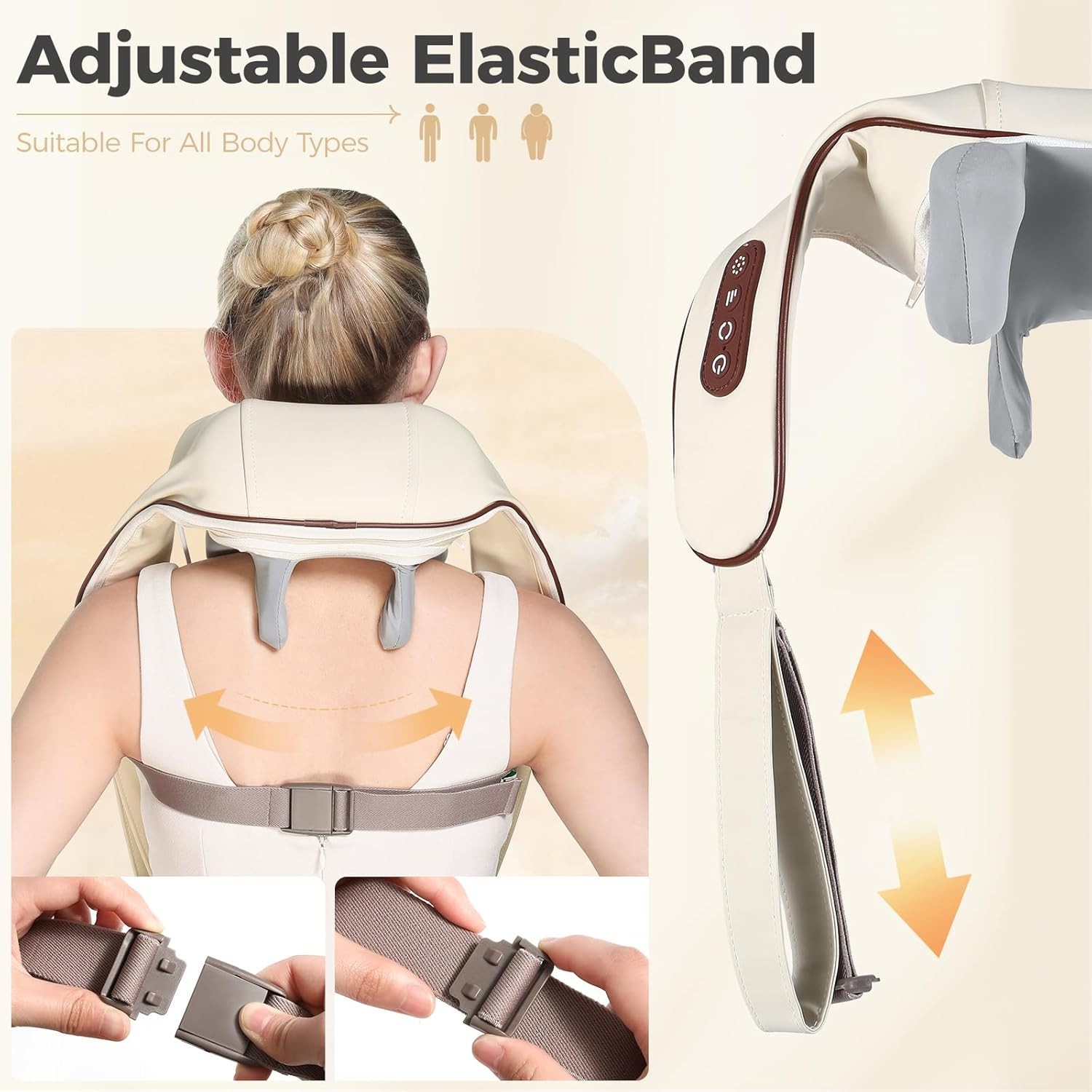 Neck Massage 4D Deep Cordless Tissue Kneading with Heating Function