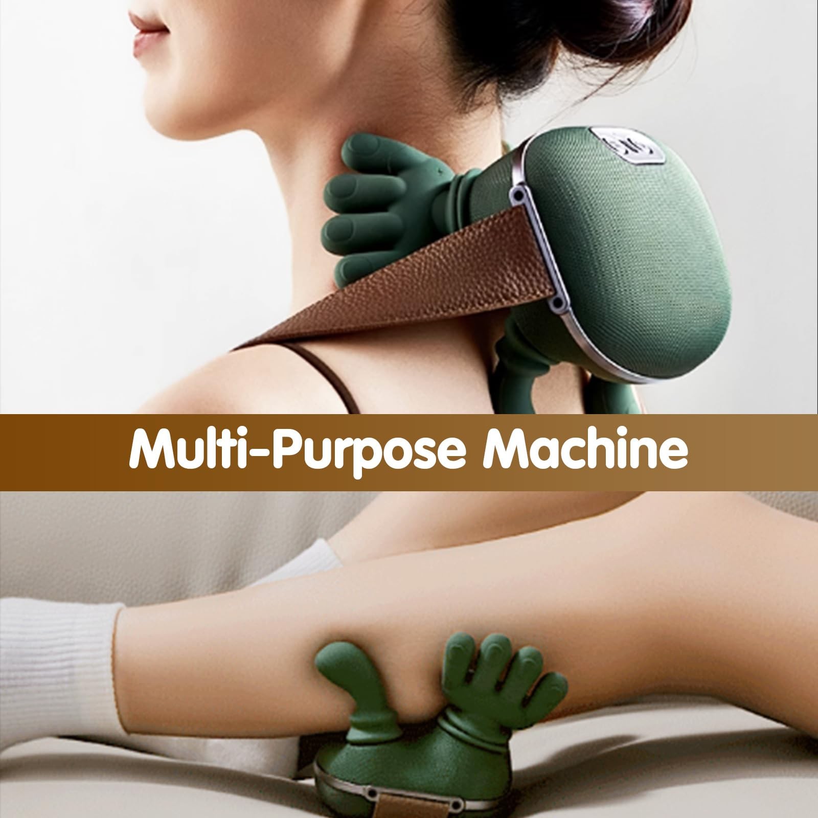 Siasoo Neck Massager With Heat-Wireless Portable Shiatsu Neck and Shoulder De…