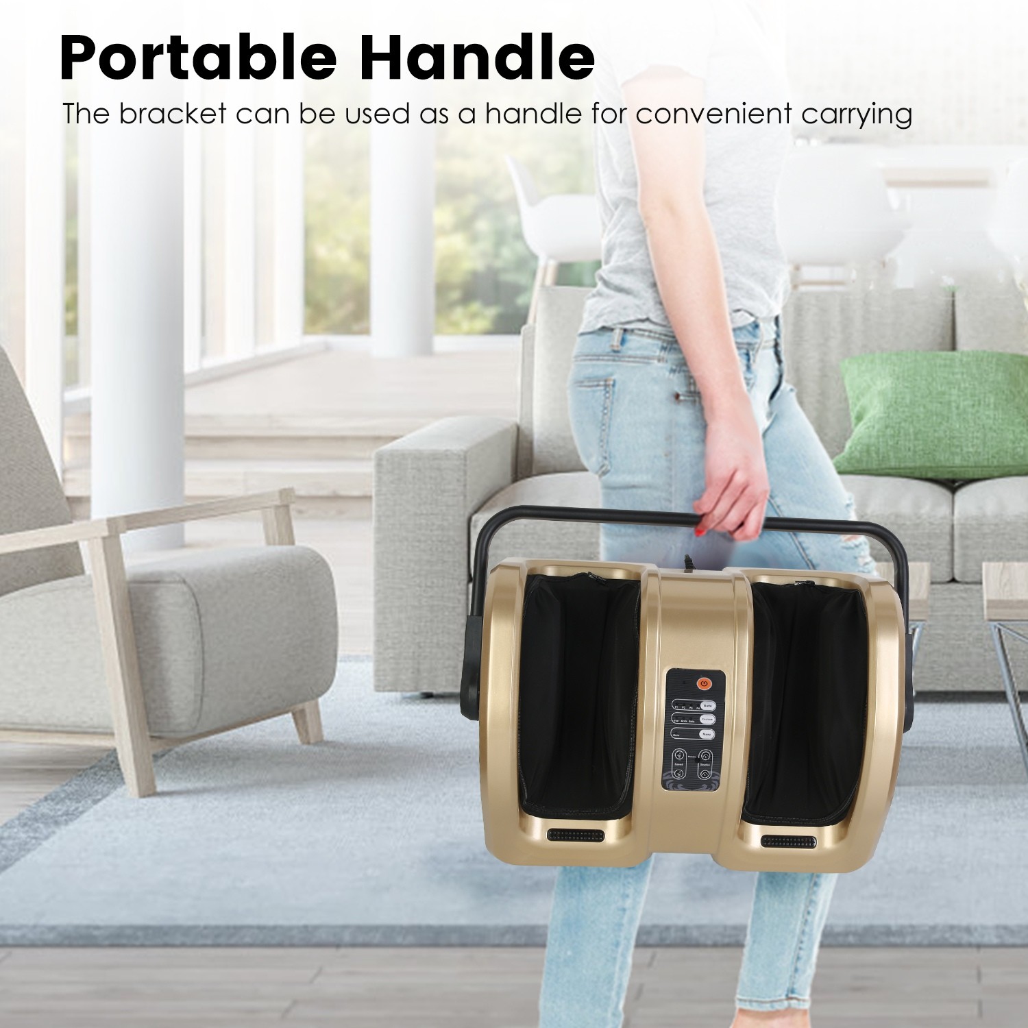 Shiatsu Electric Kneading Foot Massager Machine Adjustable Speeds Remote Control