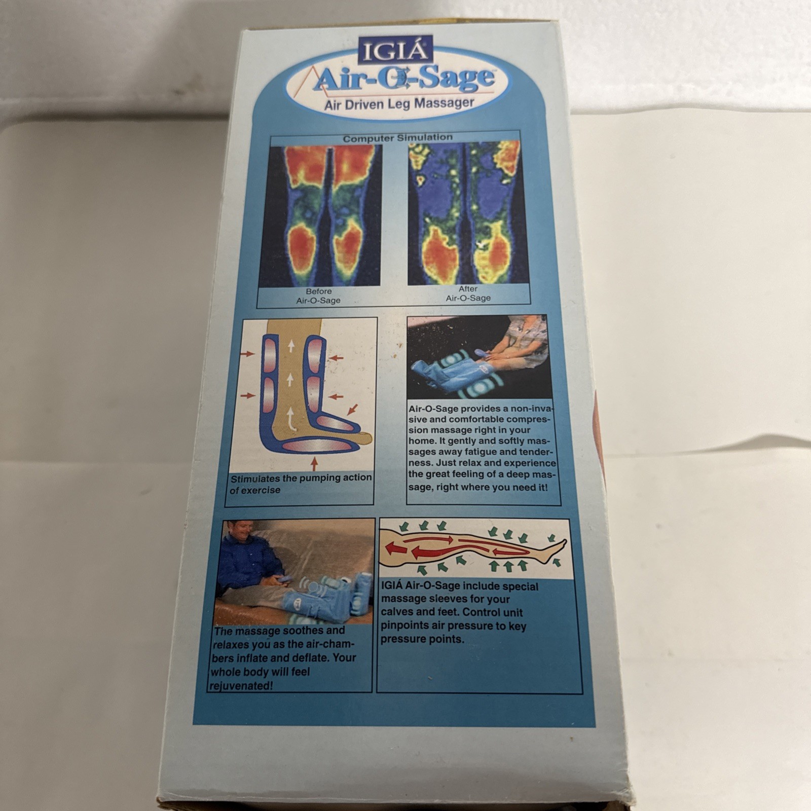 Leg Massager Igia Air-O-Sage Leg Massager for Circulation