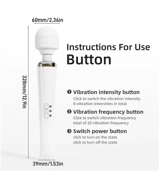 Powerful Vibrating Magic Wand Compact, Powerful, Ideal for Body Relaxation