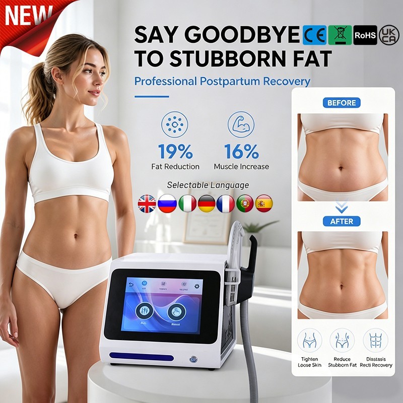 Portable Body Sculpt Machine 2 Handles Muscle & Fat Postpartum Spa Device