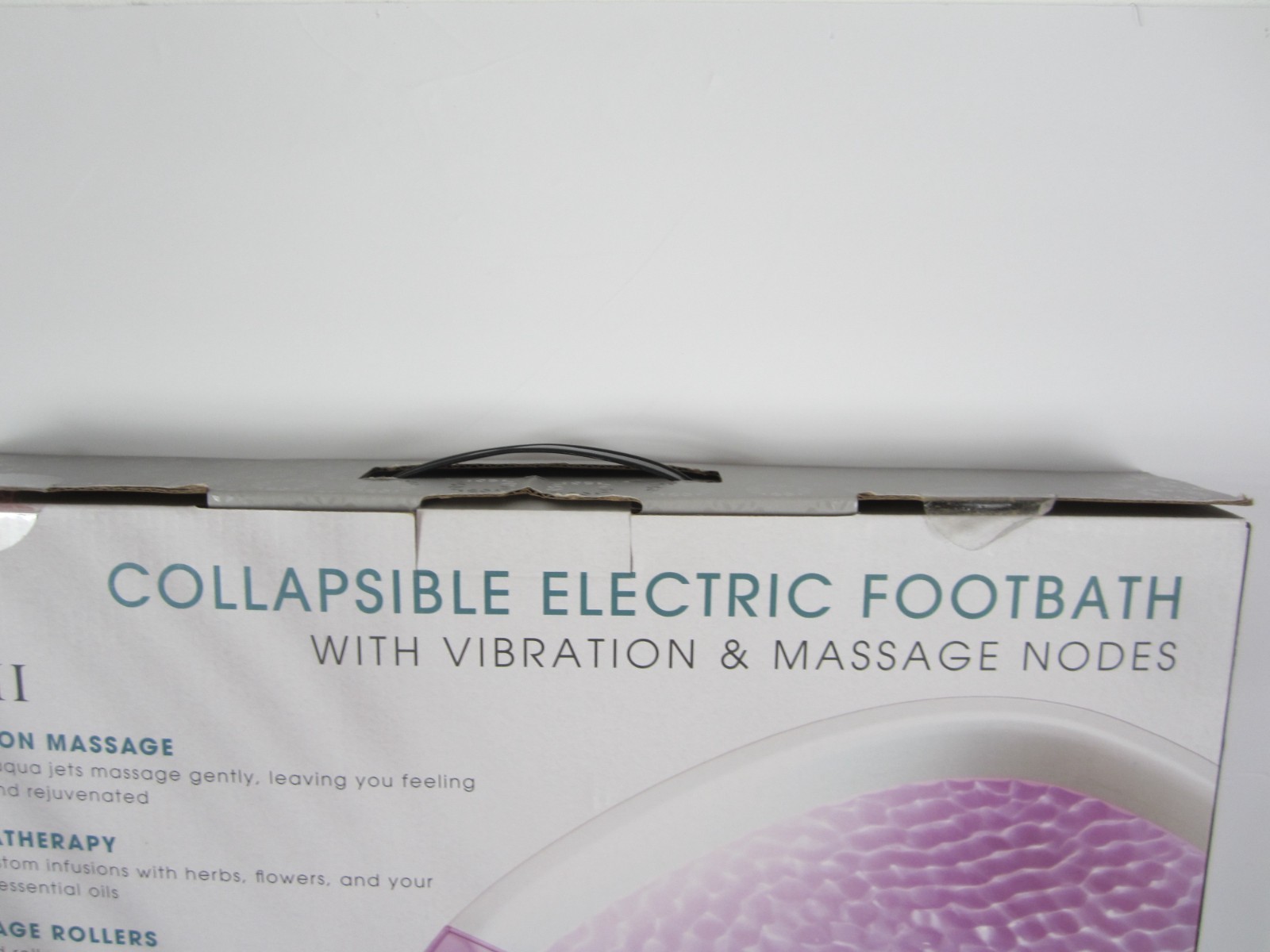 Lomi Collapsible Footbath With Vibration And Massage Nodes Battery Operated NEW