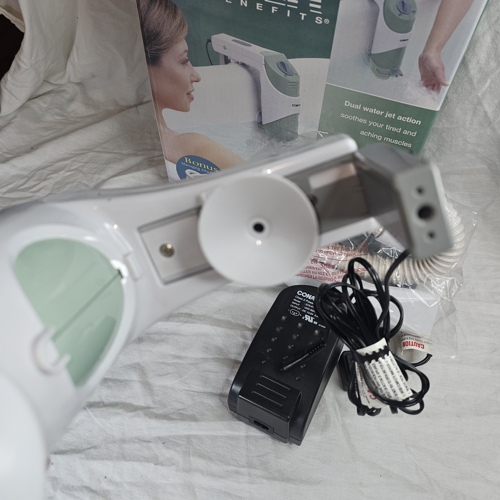 Conair Body Benefits Hydro Bath Spa BTS1SED Dual Hydro Jet Action Tested w/ Hose