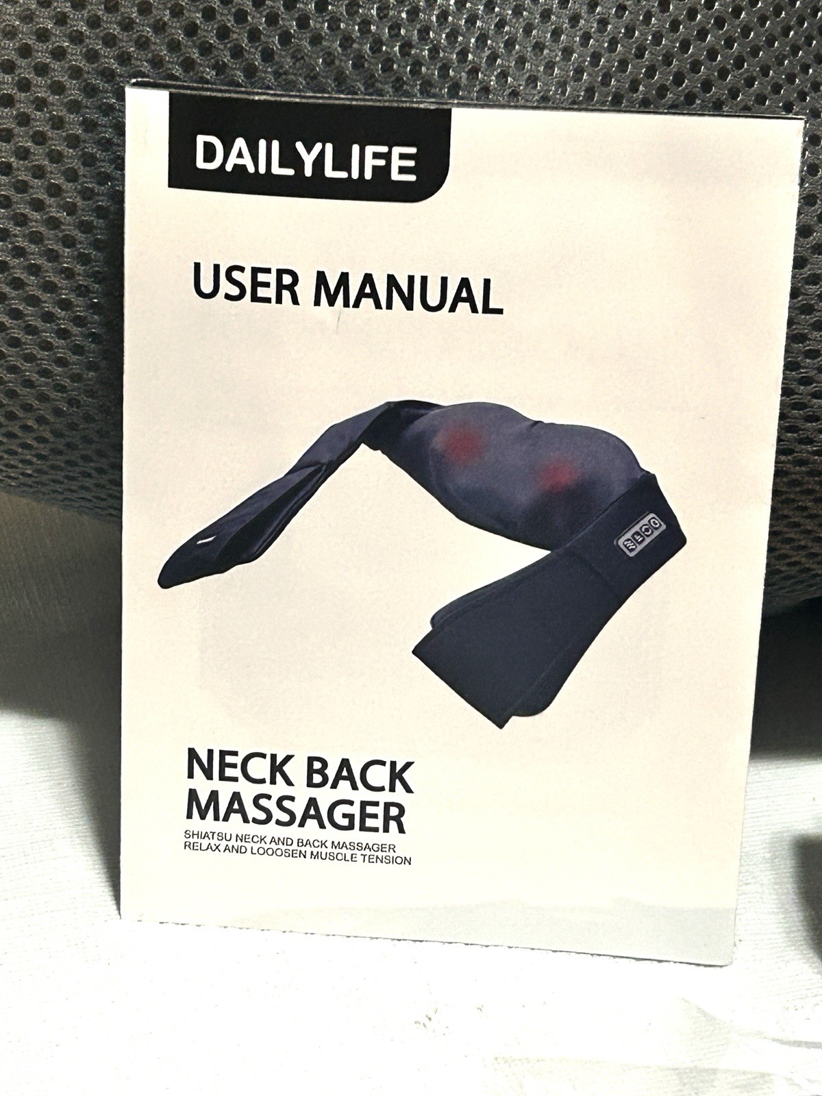 Daily Life Shiatsu Neck & Back Massager with Soothing Heat, Deep Tissue 3D K