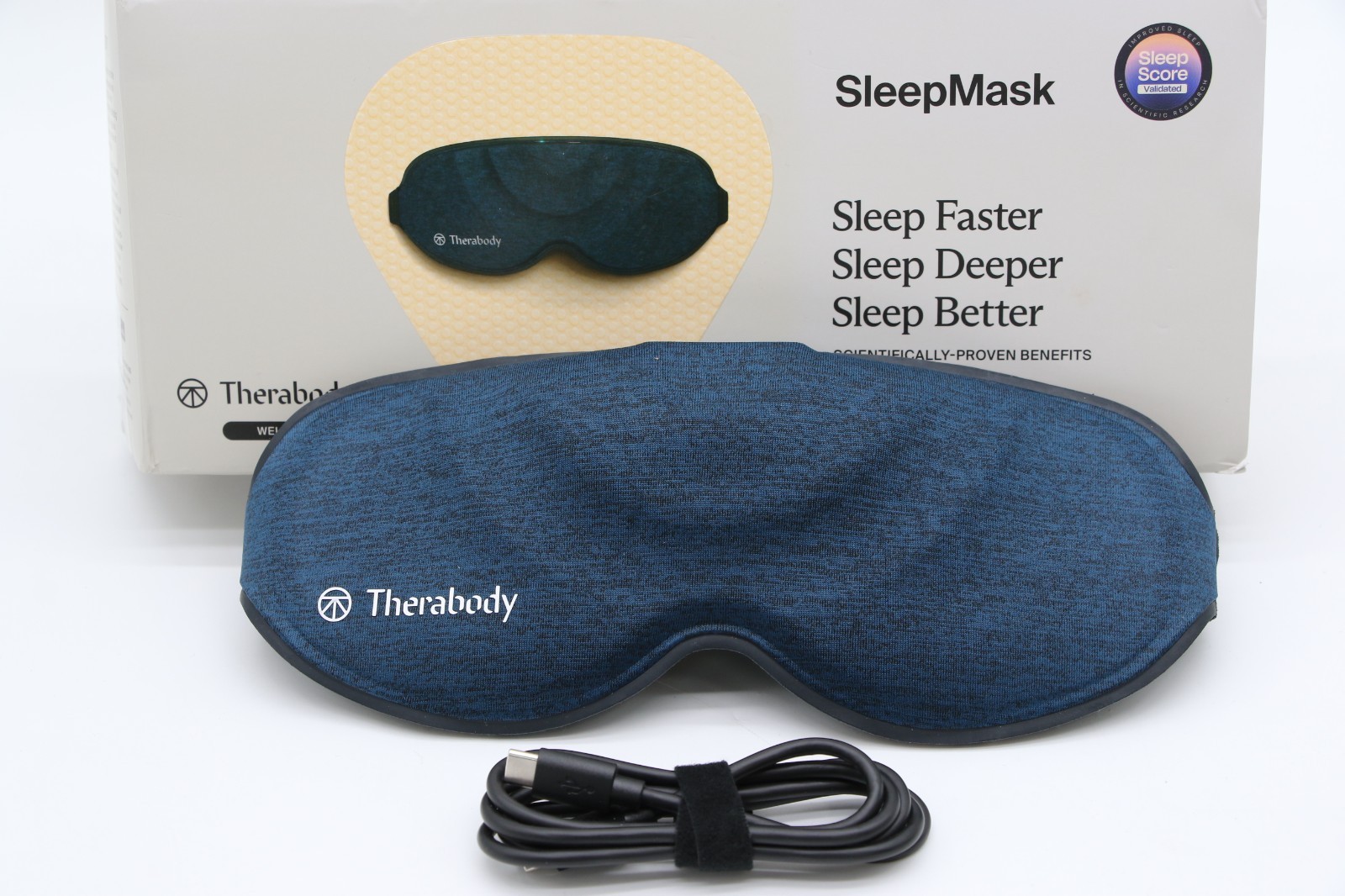 Therabody SleepMask Blackout Eye Mask W/ Vibration Therapy