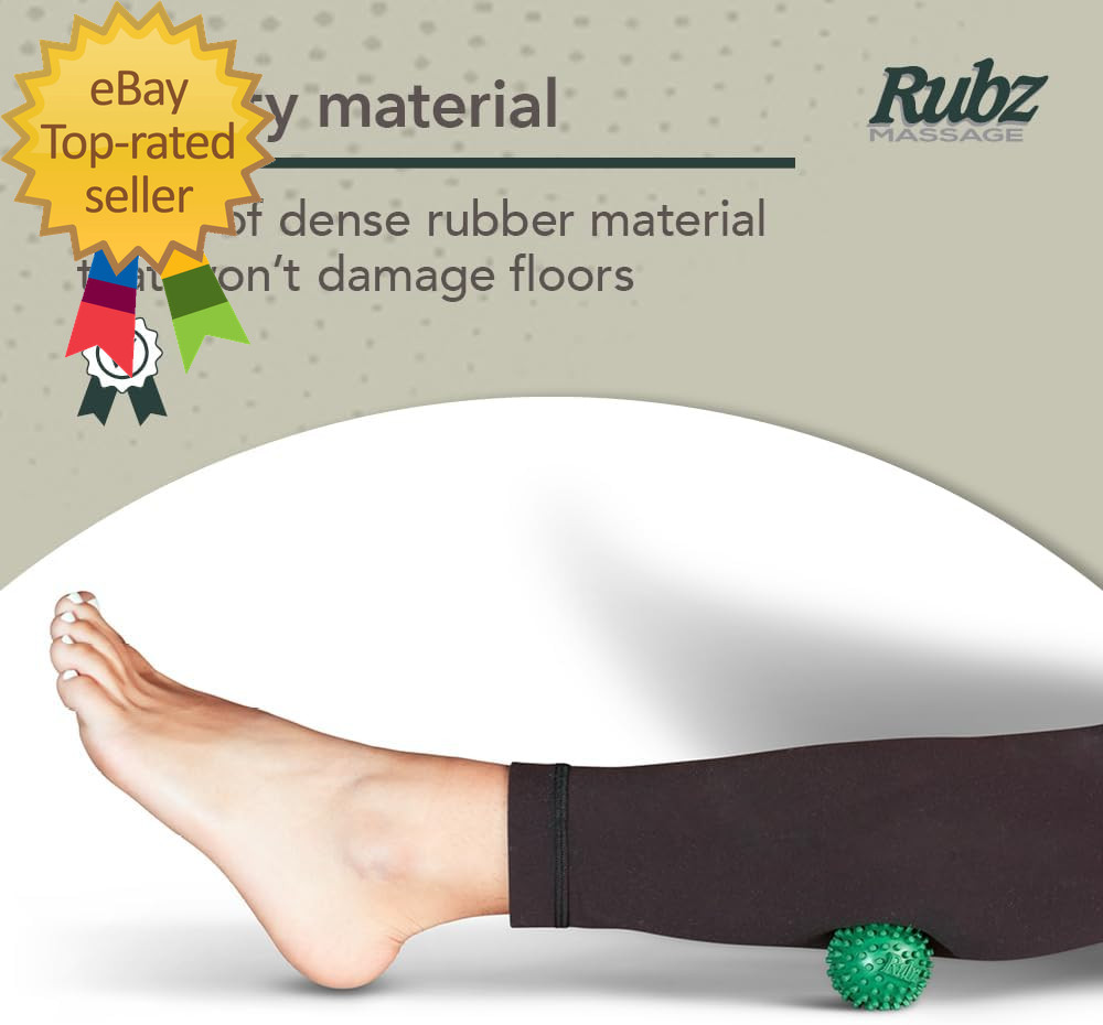 Due North Foot Rubz Hand & Back Massage Ball – Relieve Pain from Plantar Fasciit