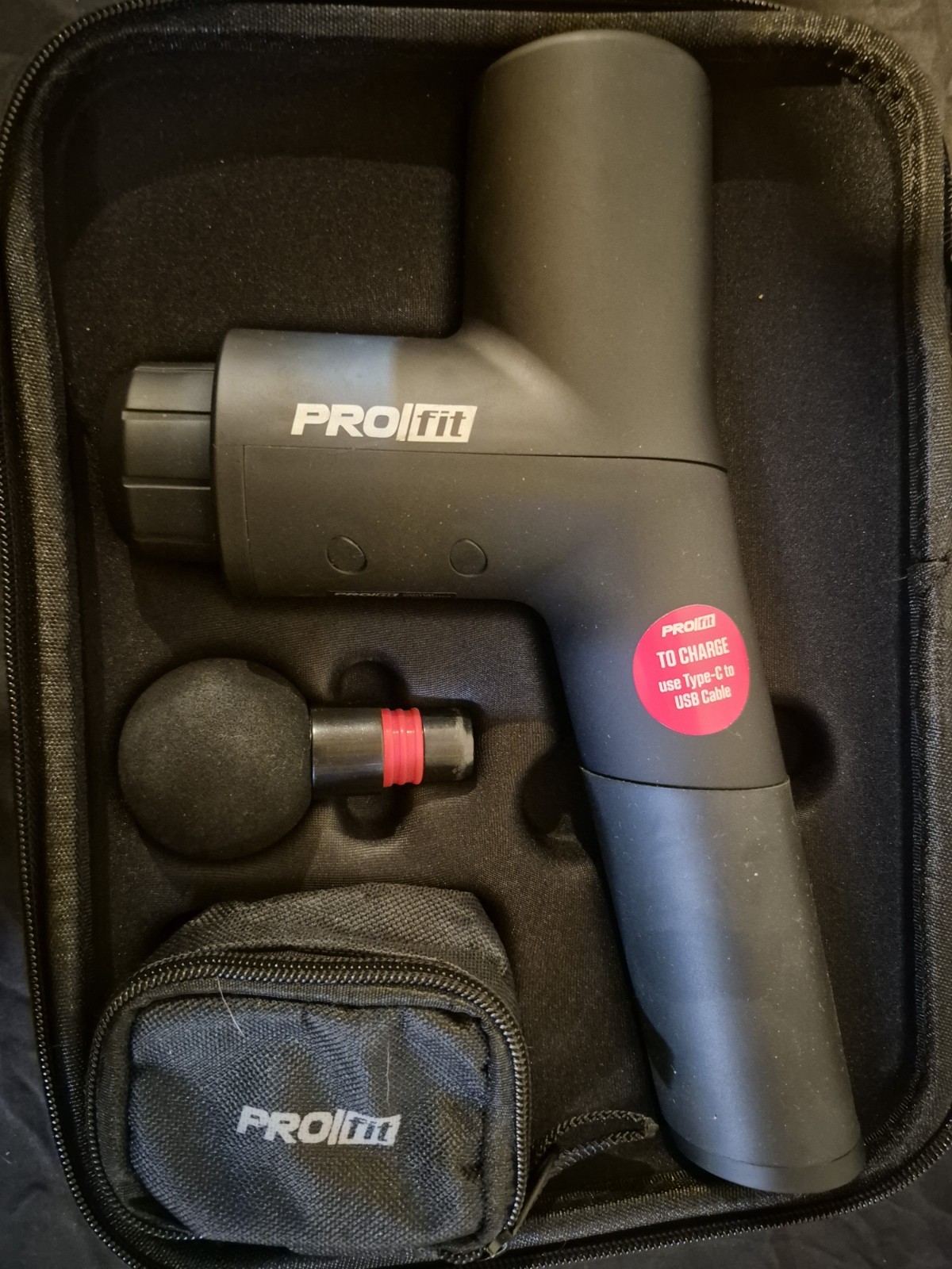 PROfit Percussion Muscle Massage Gun, Rechargeable Deep Tissue Full-Body…
